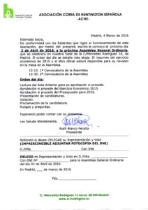 Convocatoria Asamblea 2016
