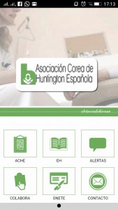 Disponible en iOs y Android. B�scala como Asociacion Corea de Huntington.