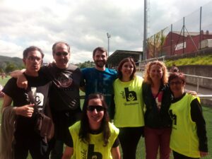 Junto con el equipo del Hospital de Cruces